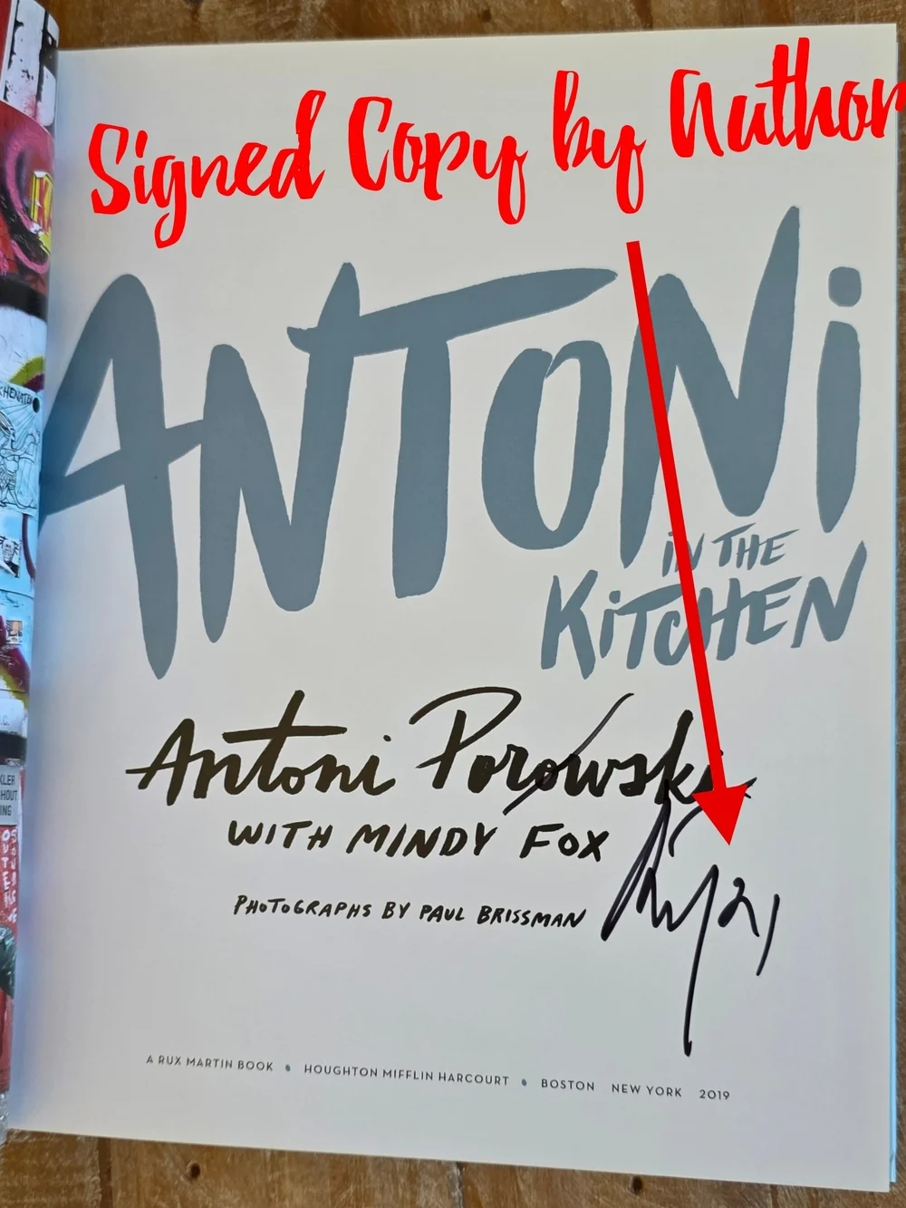Antoni Porowski Signed Cookbook - 